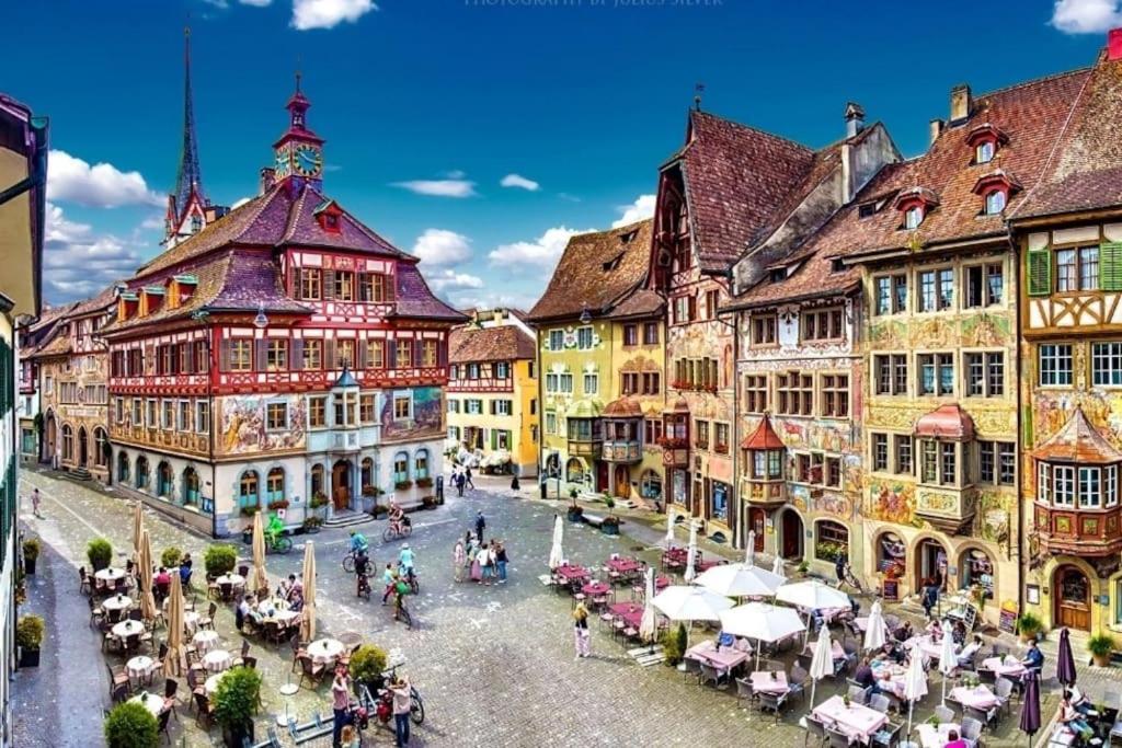 Schoene Einliegerwohnung 200M Vom Wasser Entfernt Stein Am Rhein Exterior foto